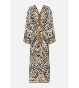 Camilla Gathered Kimono Dress in Mosaic Muse Size S / AU 10 for rent on The Volte - image 6