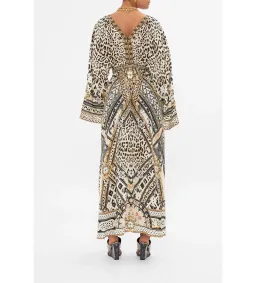 Camilla Gathered Kimono Dress in Mosaic Muse Size S / AU 10 for rent on The Volte - image 3