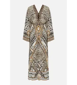 Camilla Gathered Kimono Dress in Mosaic Muse Size S / AU 10 for rent on The Volte - image 5
