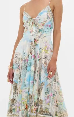 Camilla Long Dress Tie Front We Always Have Alexandria Size M/ AU 12 for rent on The Volte - image 2