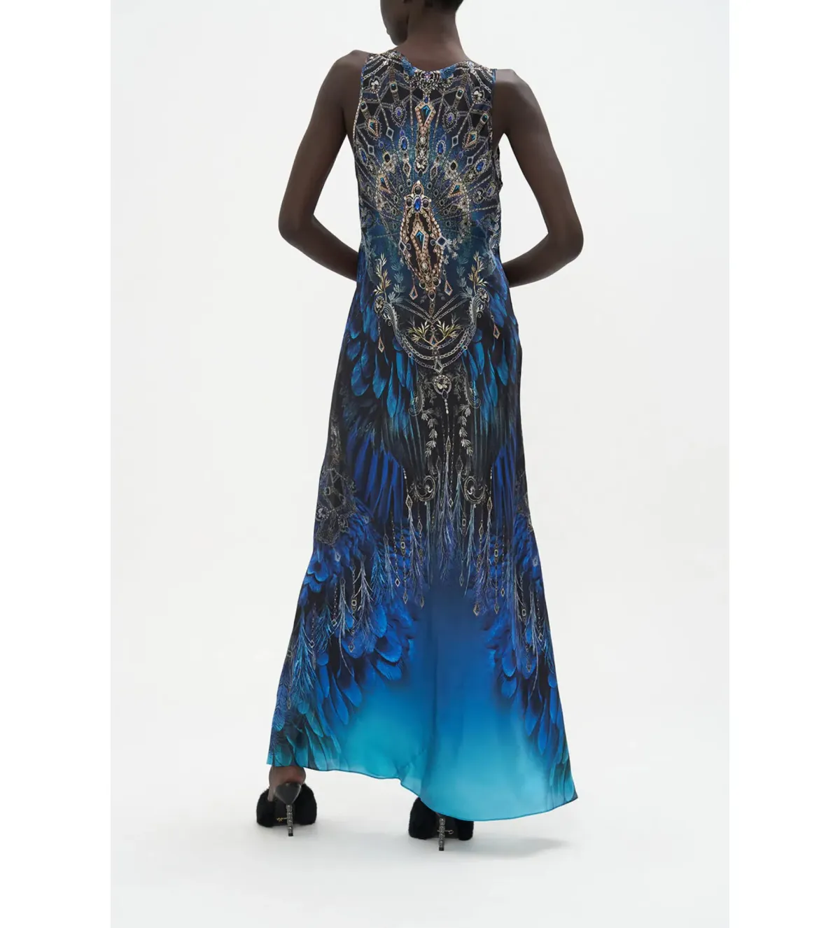 Camilla Bias Cut Tank Dress in Ground Control Size S / AU 10 - Image 3