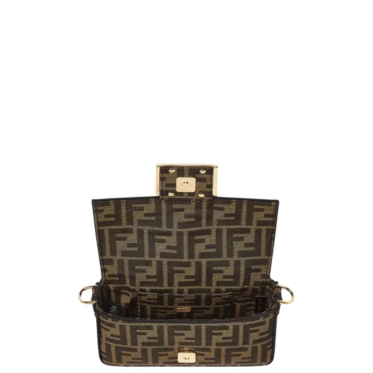 Fendi Baguette Mini Brown FF Jacquard - Image 3