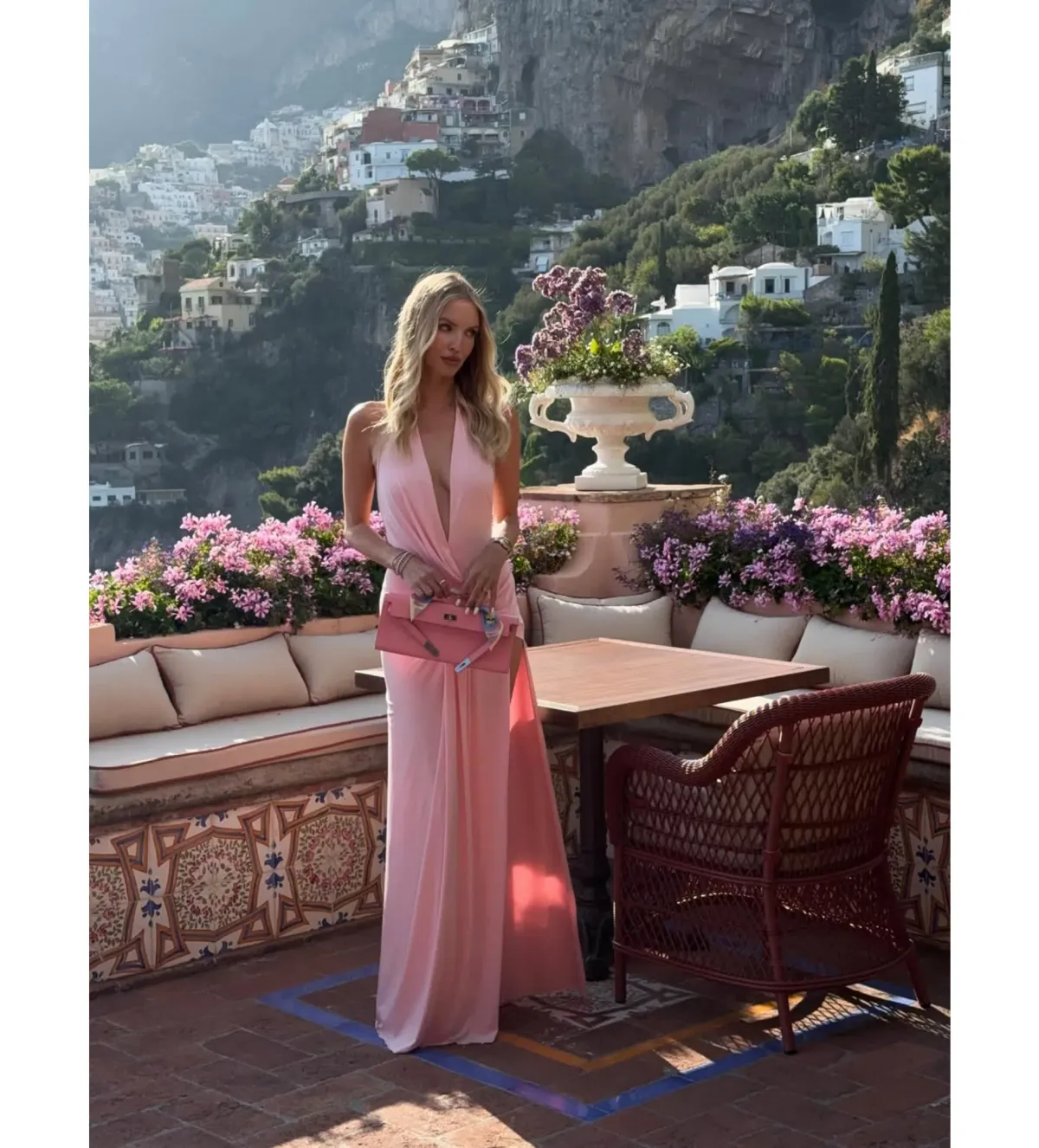 Natalie Rolt Winona Gown in Blossom Pink Size AU 6 - Image 2