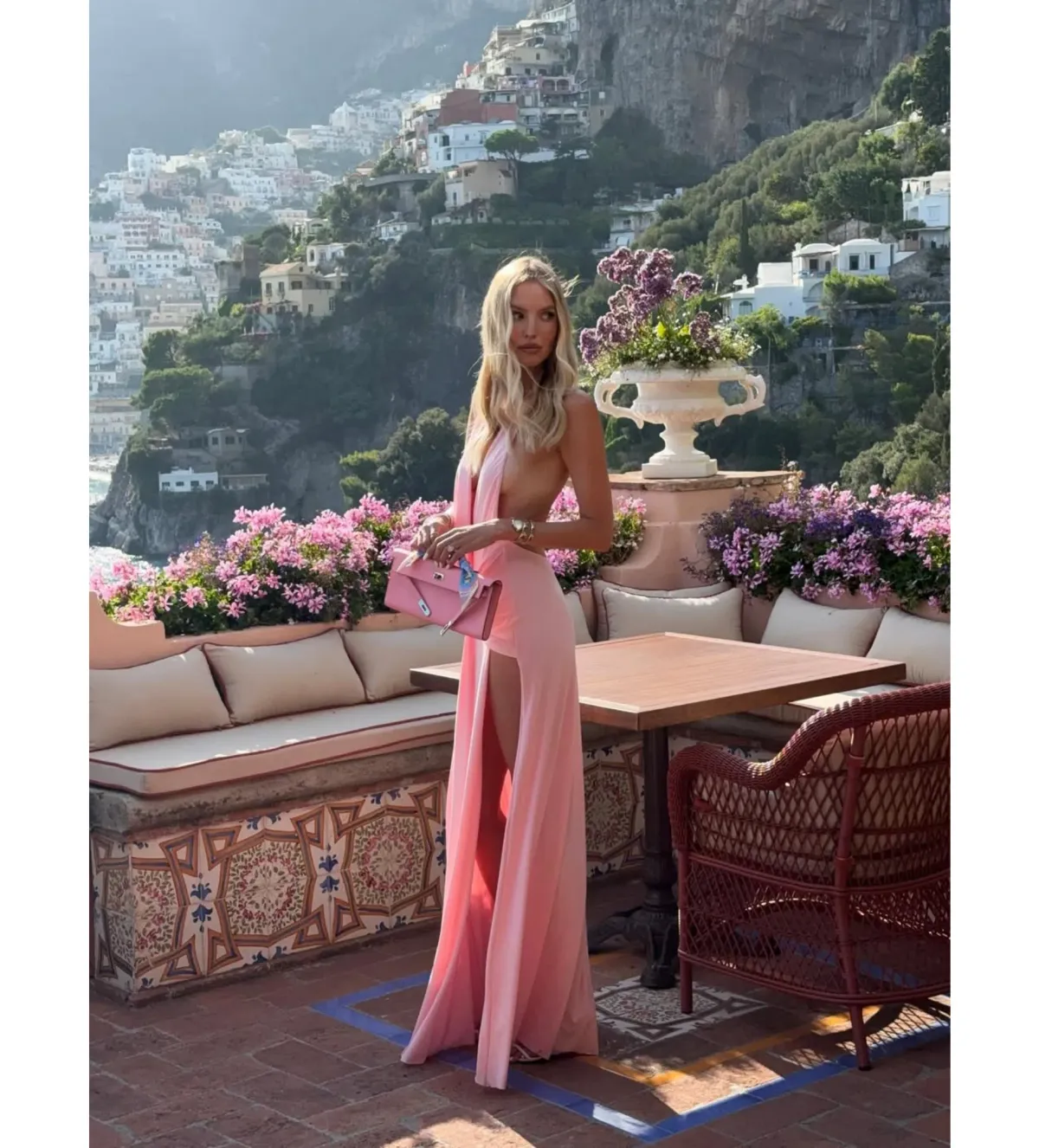 Natalie Rolt Winona Gown in Blossom Pink Size AU 6 - Image 3