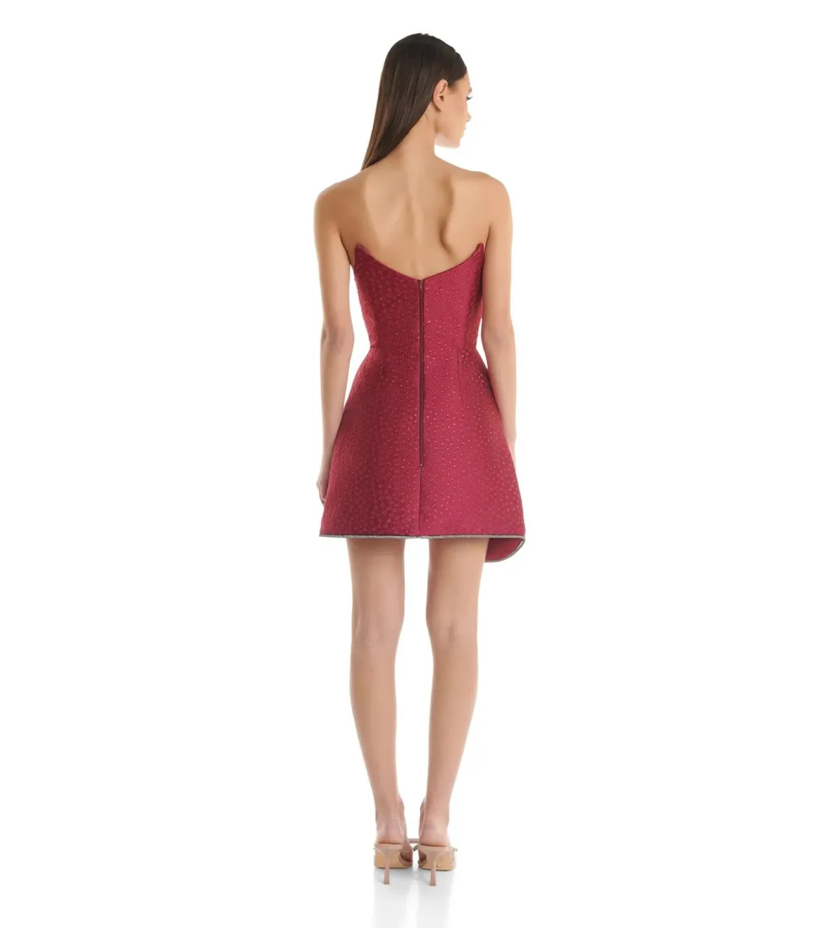 Eliya The Label Lotus Mini Dress in Burgundy Size XXL / AU 16 - Image 3
