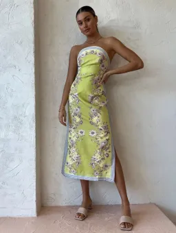 Alemais Marlow Bodice Dress Multi Print Size 8 for rent on The Volte - image 1