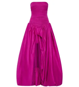 Aje Violette Bubble Hem Maxi Dress Deep Magenta; size 8 for rent on The Volte - image 5