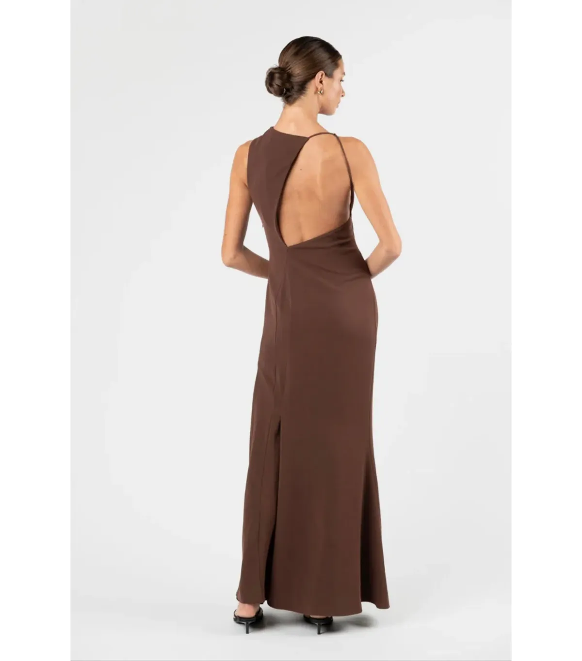 One Fell Swoop Kota Maxi Dress Moccona Size AU 8 - Image 6