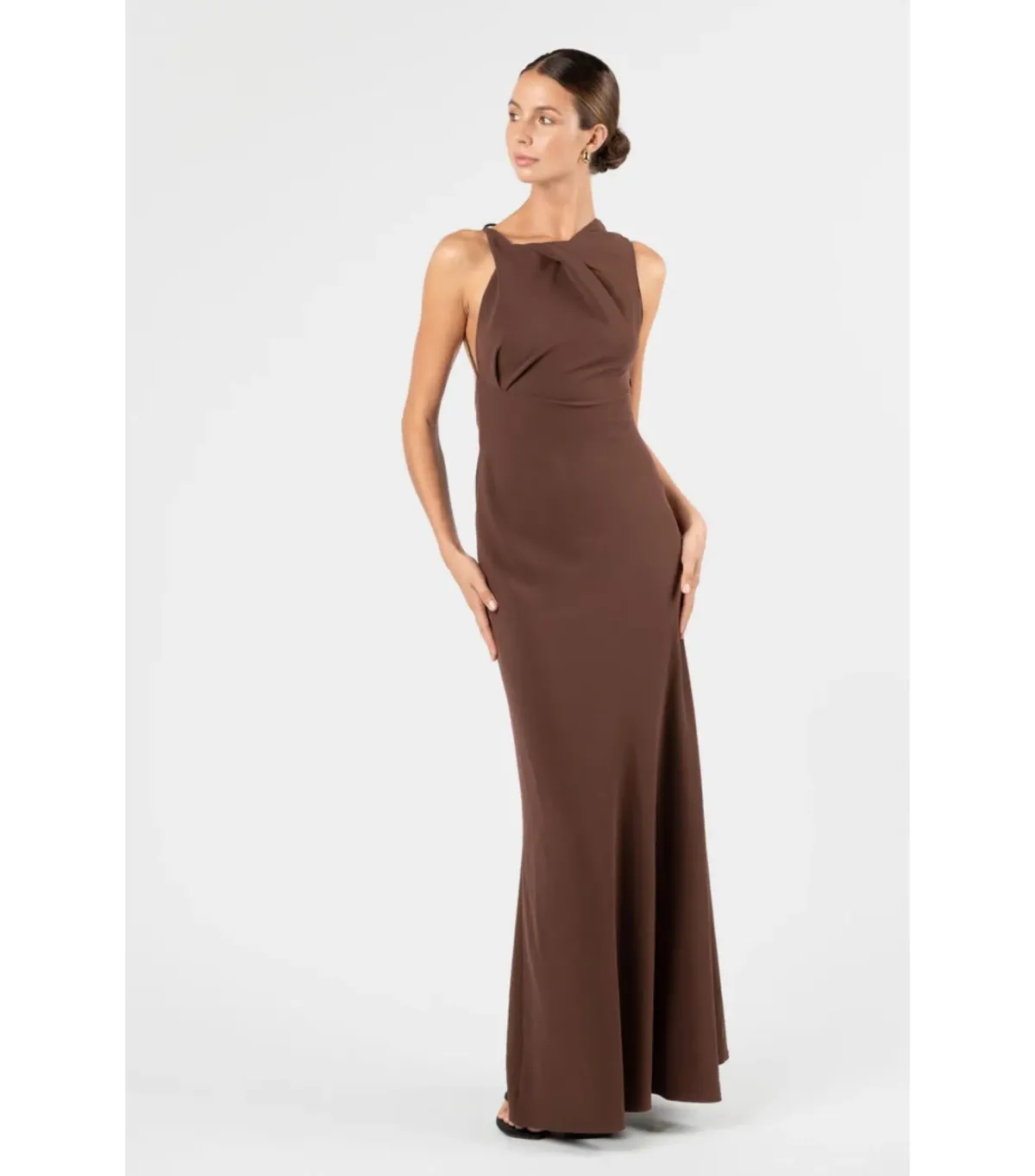 One Fell Swoop Kota Maxi Dress Moccona Size AU 8 - Image 1