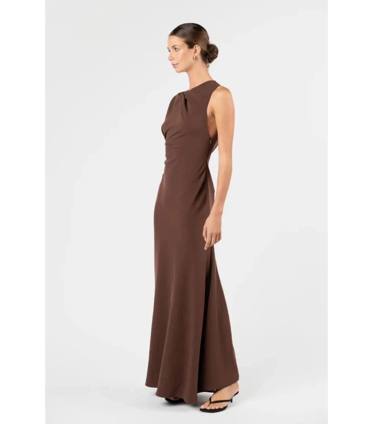 One Fell Swoop Kota Maxi Dress Moccona Size AU 8 - Image 4