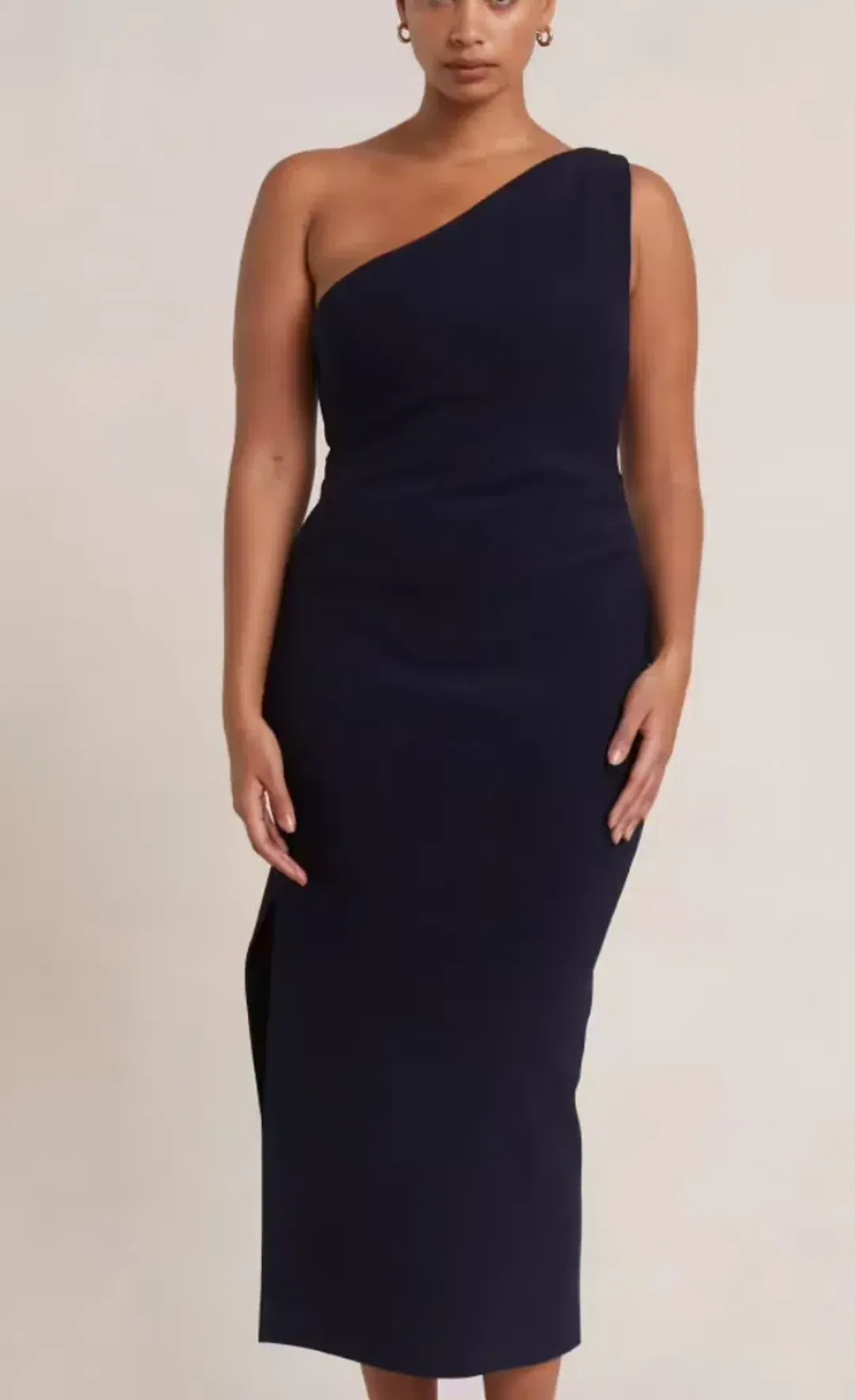 Bec & Bridge Be Mine One Shoulder in Navy Size 16 for rent on The Volte - main image
