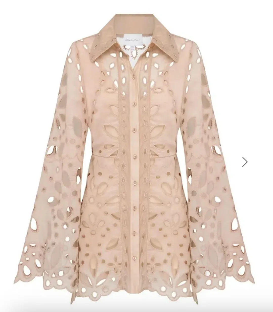 Alice Mccall Blaudelair Mini Dress in Blush Size 12 for rent on The Volte - main image