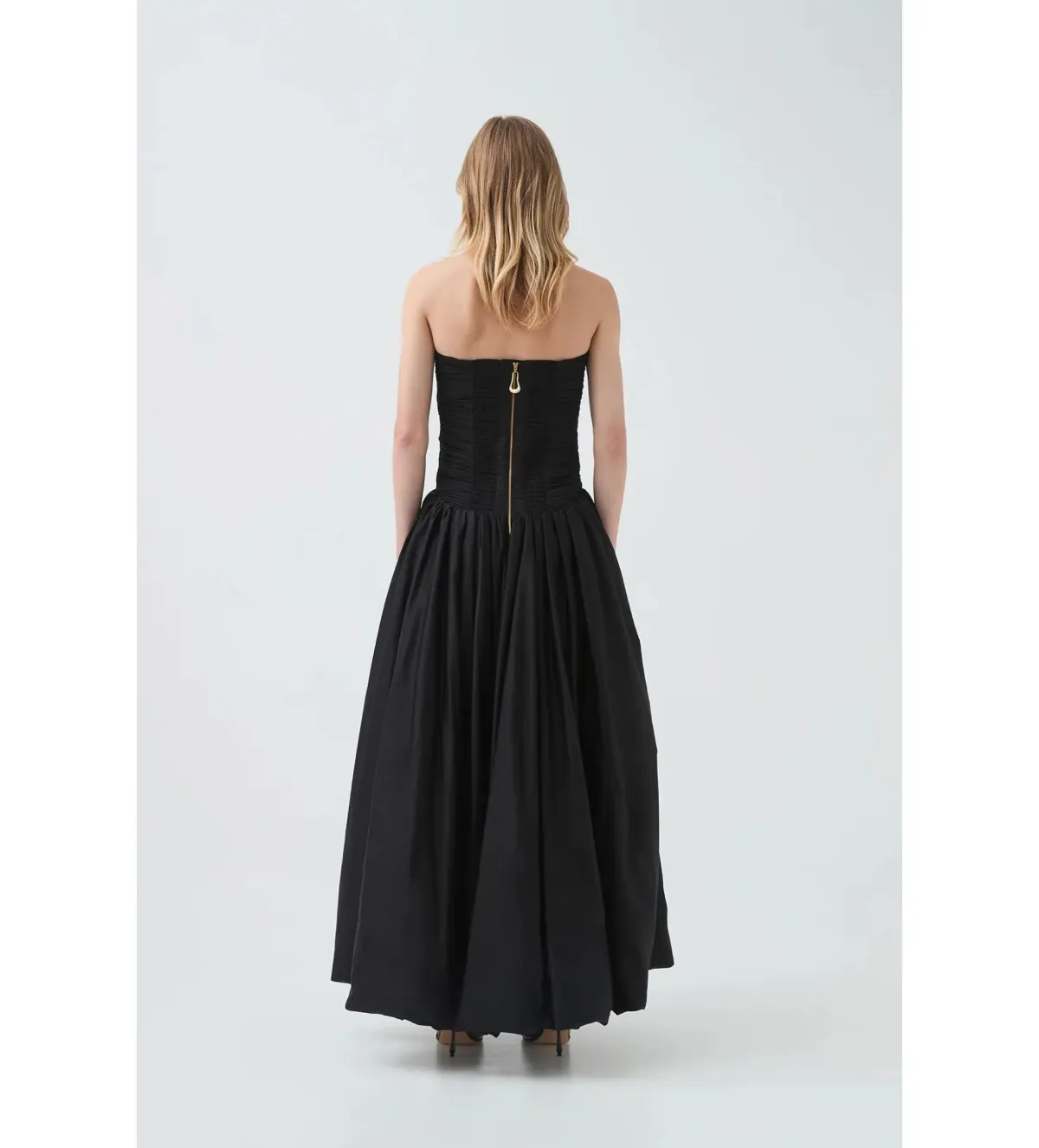 Aje Violette Bubble Hem Maxi Dress Black Size 8 - Image 4
