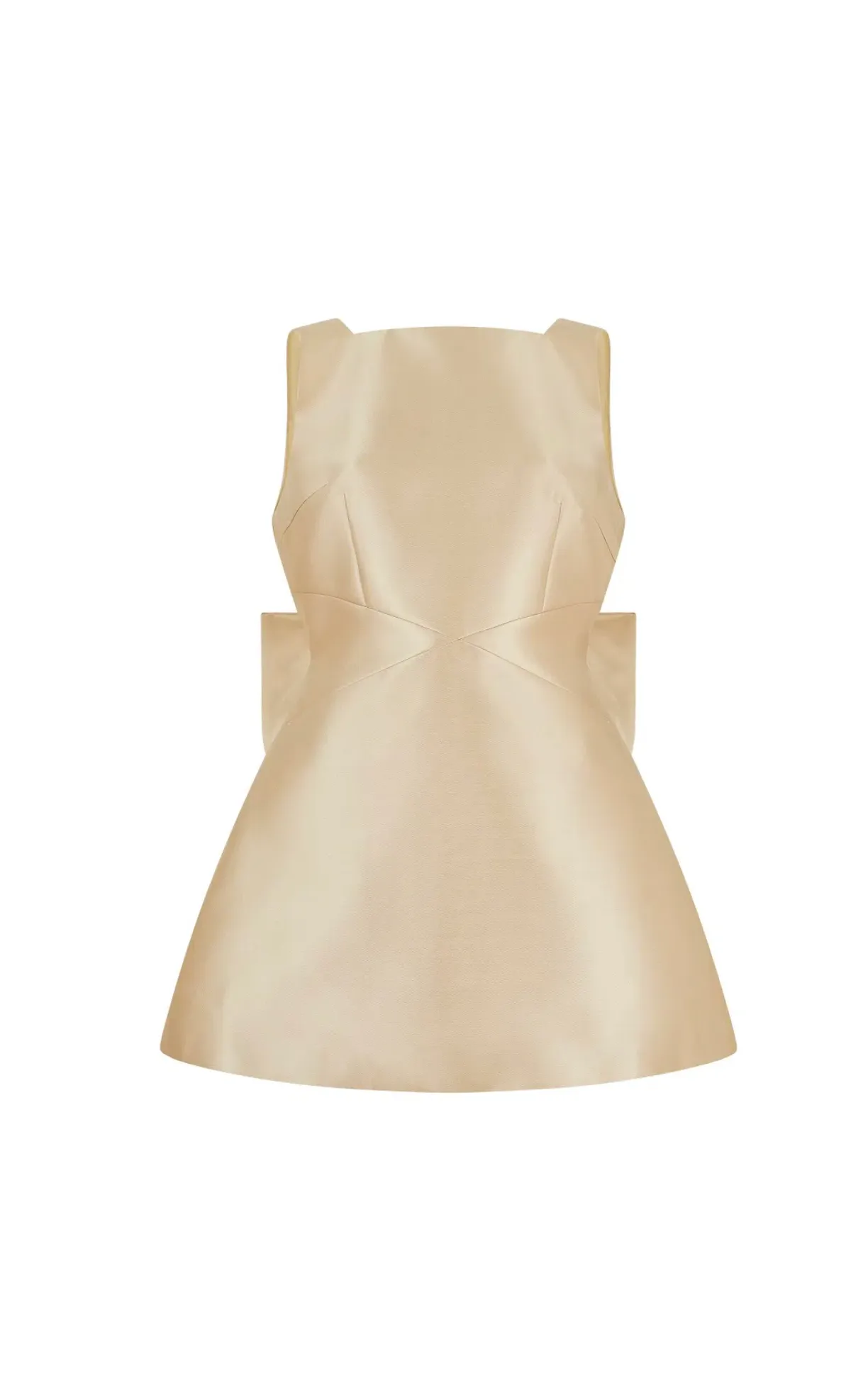 Odd Muse The Ultimate Muse Bow Detail Mini Dress in Gold Size AU10 - Image 4