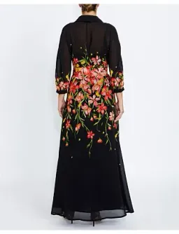 Anthea Crawford Laina Autumn Chiffon Gown Multi Size 14 for rent on The Volte - image 1