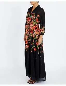 Anthea Crawford Laina Autumn Chiffon Gown Multi Size 14 for rent on The Volte - image 3