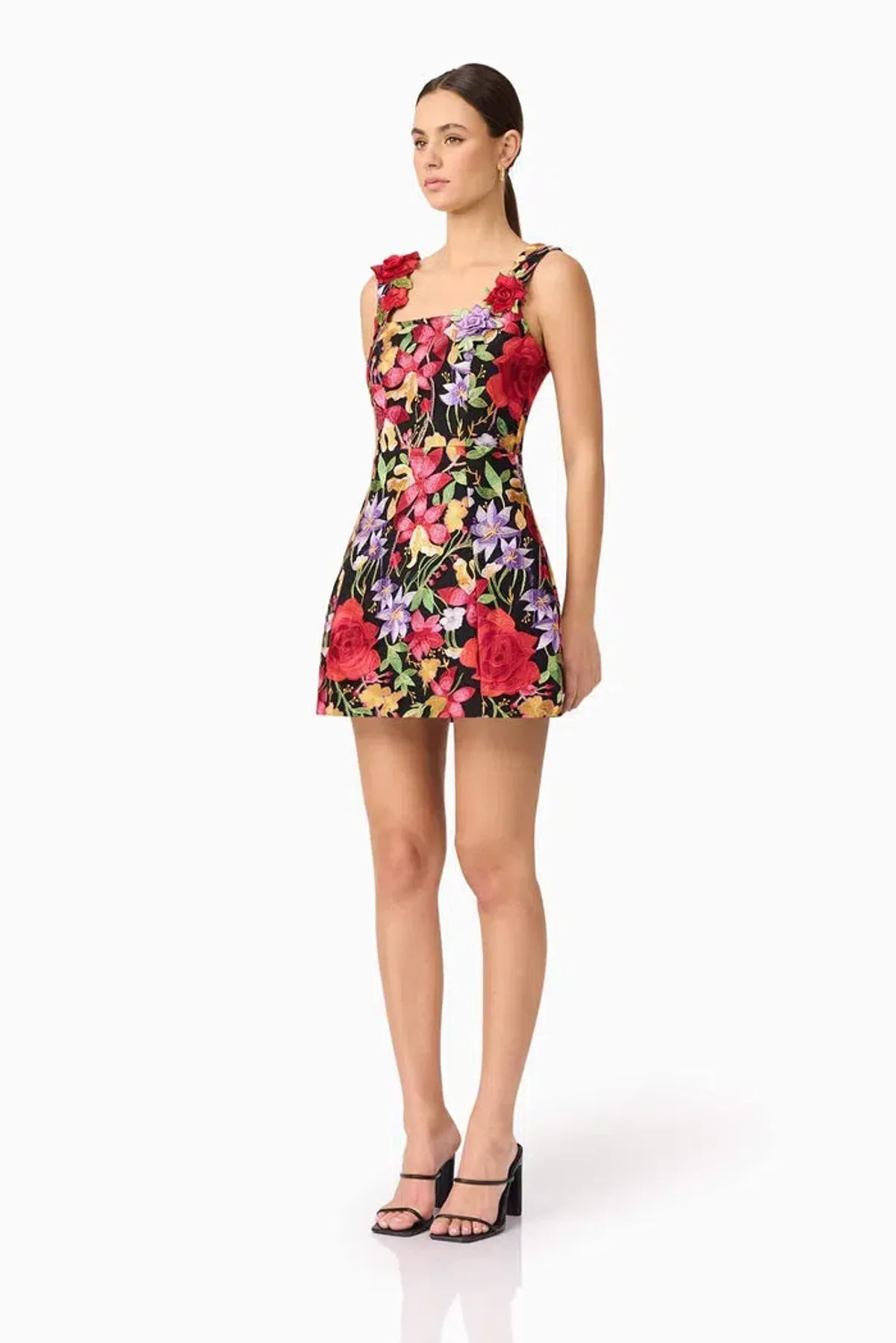 Elliatt Talia Mini Dress Floral Size 6 - Image 2