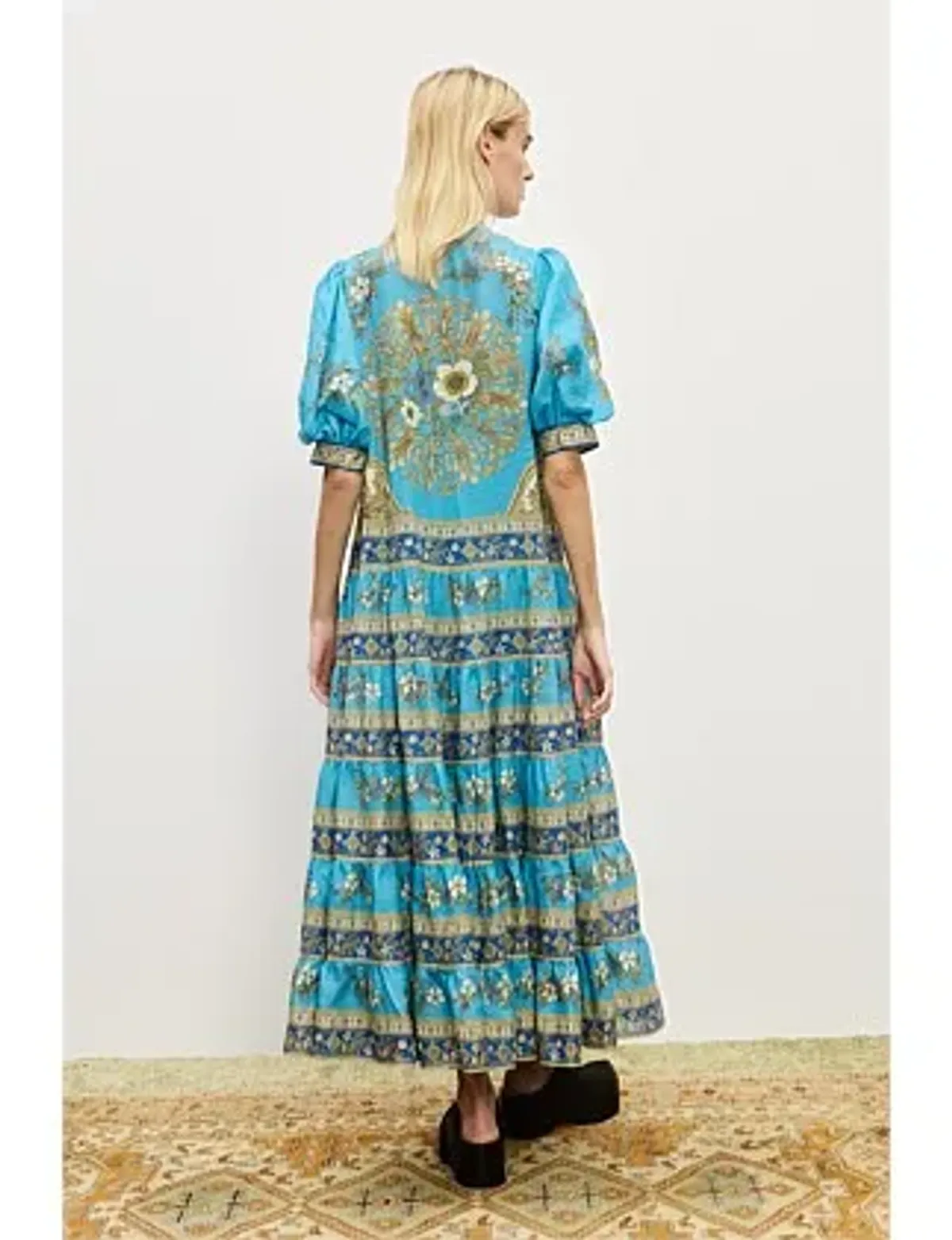 Alemais Cassie Tiered Midi Dress Size 10 - Image 3