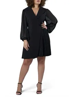 PINK DUSK-FEVERISH NIGHTS TUXEDO MINI DRESS for rent on The Volte - image 2