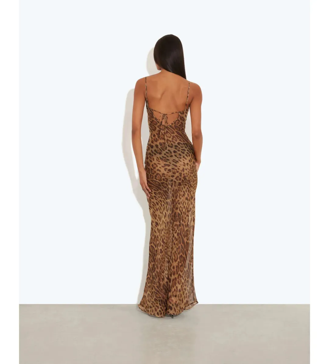 Rat and Boa Valentina Maxi Dress Leopard Print Size 8 for rent on The Volte - main image
