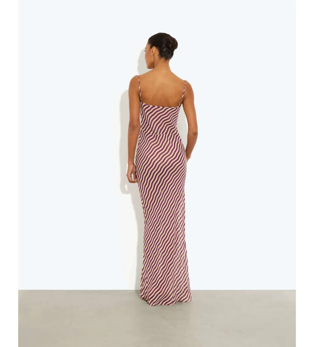 Rat and Boa Assisi Maxi Dress in Wave Print Size 8 for rent on The Volte - main image