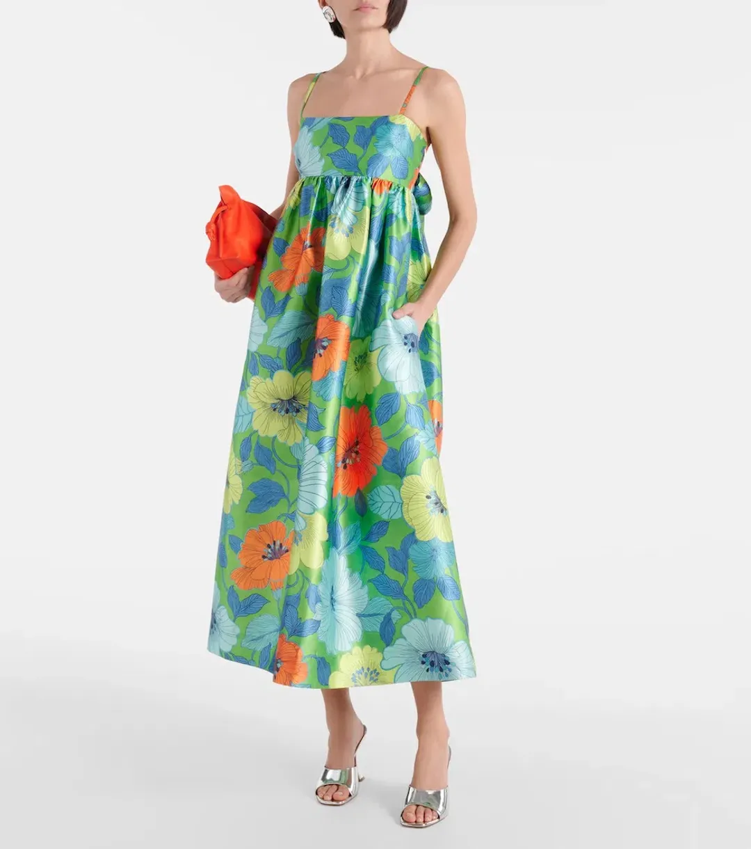 Alemais Calypso Exclusive Midi Dress Floral Size AU 12 for rent on The Volte - main image