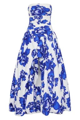 Aje Behold Maxi Dress Bodly Blooming Cobalt Size 14 for rent on The Volte - image 5