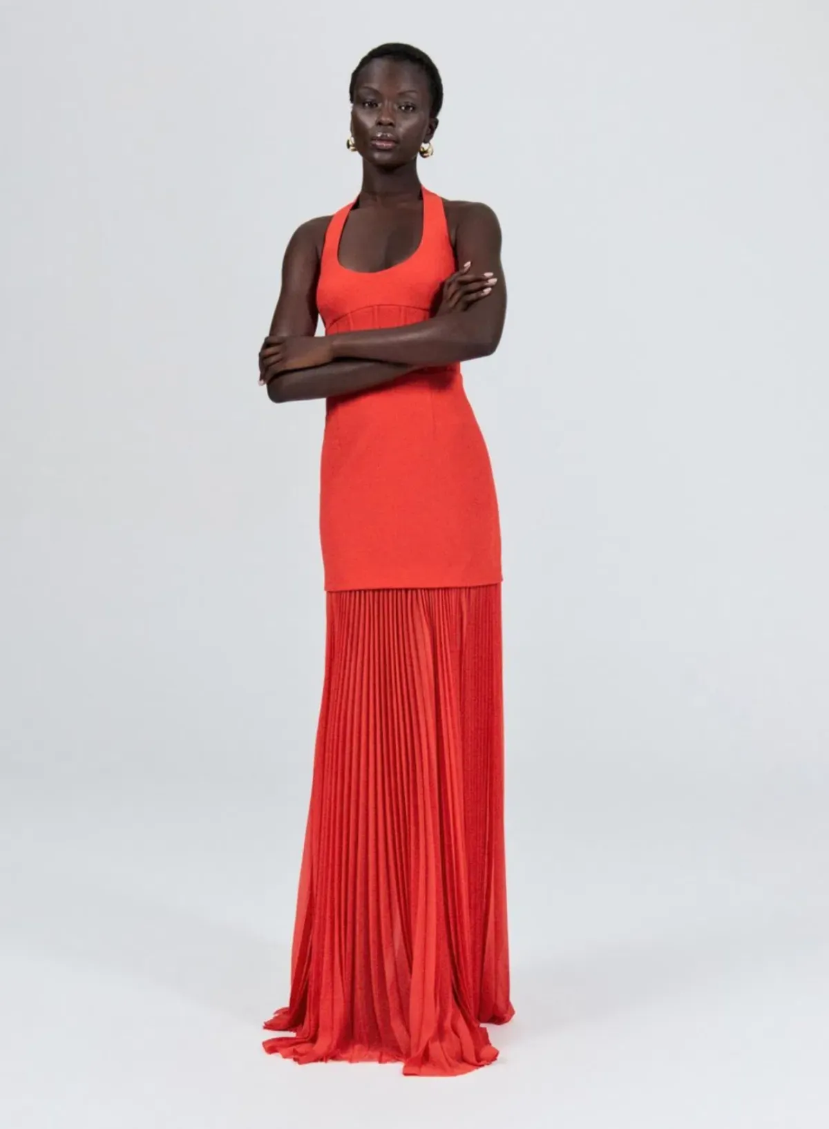 Rebecca Vallance Empress Maxi Dress Orange Size 12 - Image 1