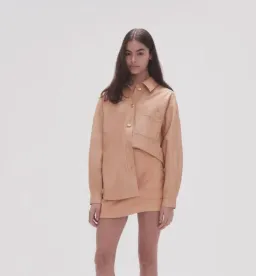 Aje Priscilla Scalloped Mini Skirt and Shacket - Size 8 for rent on The Volte - image 3