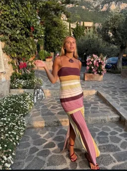 Sir the label Fontana Slip Dress Elisa Stripe size 3/12 for rent on The Volte - image 2