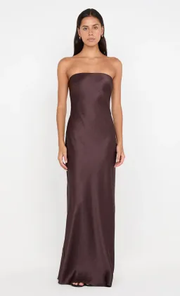 Bec & Bridge Austen Strapless Maxi Dress in Brown Size 8 for rent on The Volte - image 1