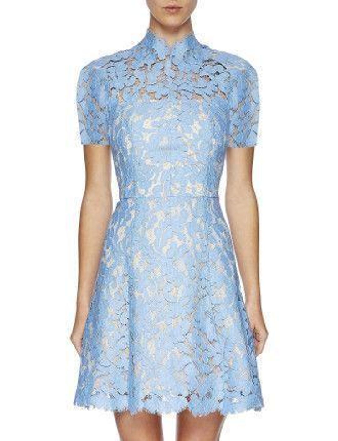 Lover Warrior Lace Dress Powder Blue Size 10 for rent on The Volte - main image