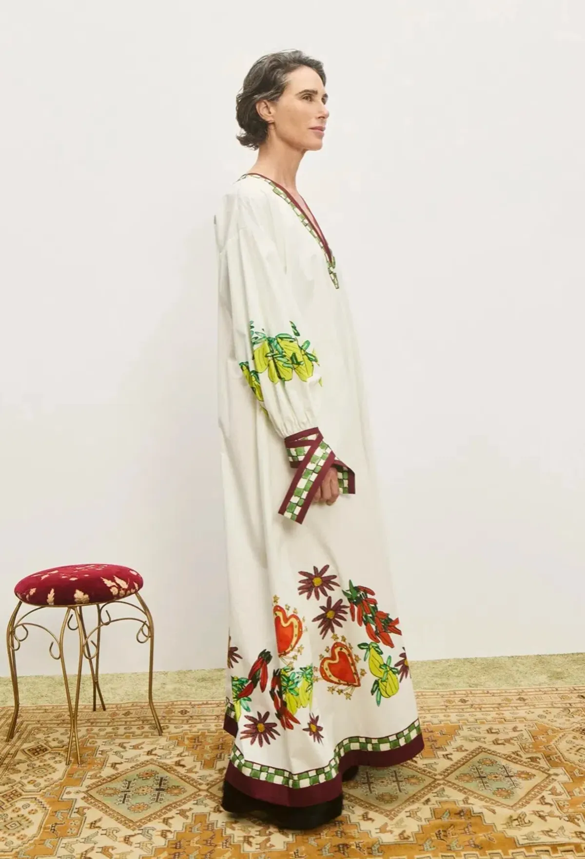 Alemais Katerina V Neck Midi Dress Size 10 - Image 3