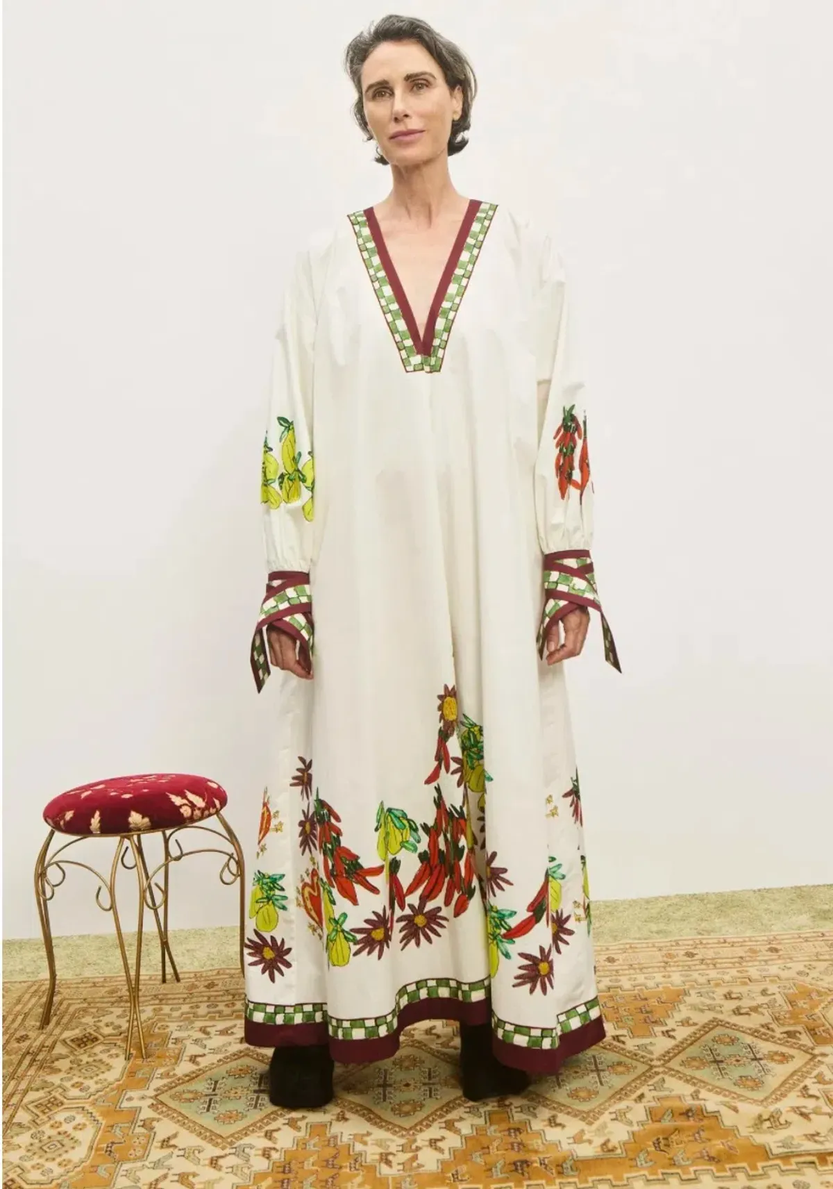 Alemais Katerina V Neck Midi Dress Size 10 - Image 2