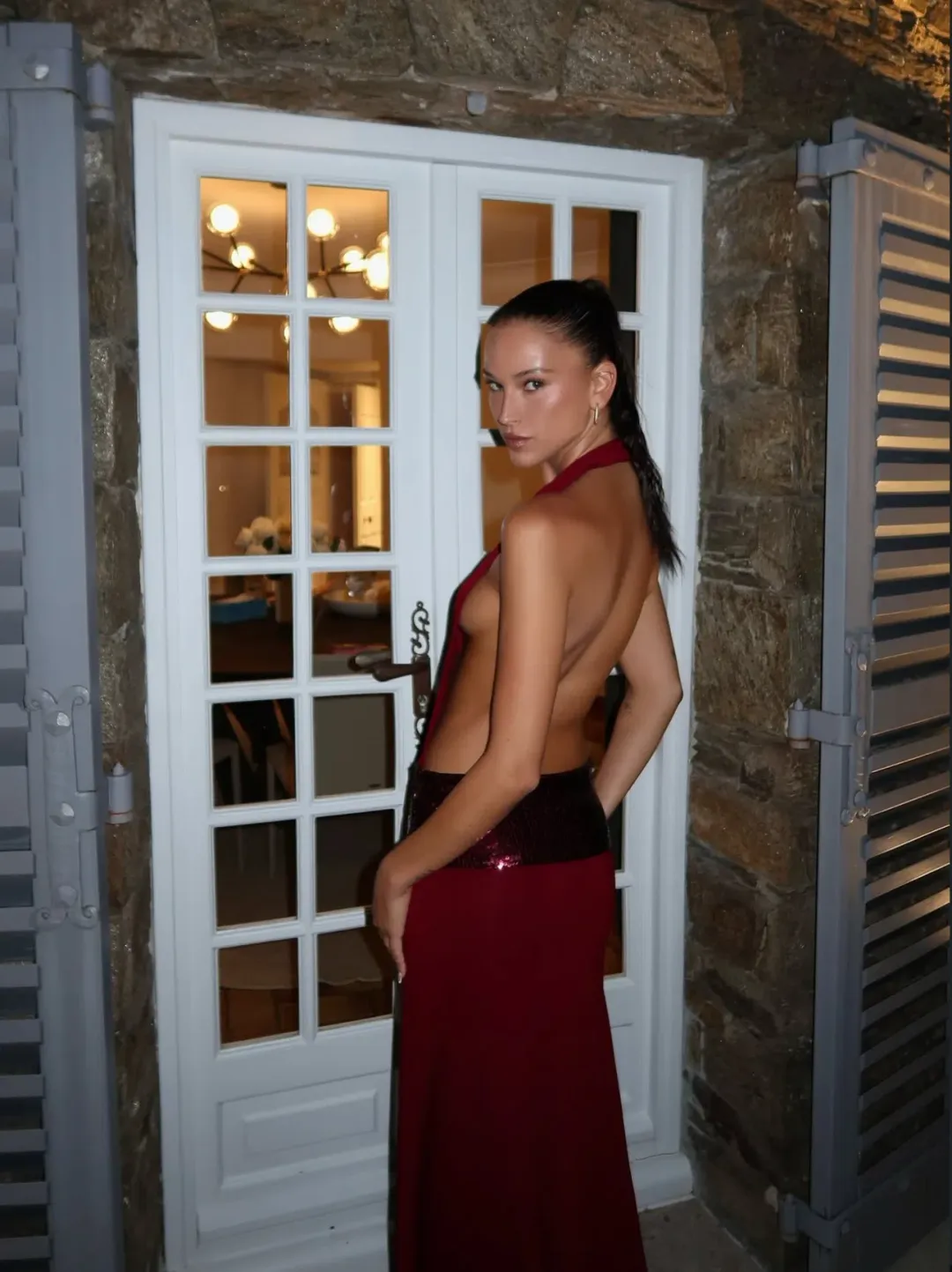 Ance Gria Adele Gown Wine Size S / AU 8 for rent on The Volte - main image