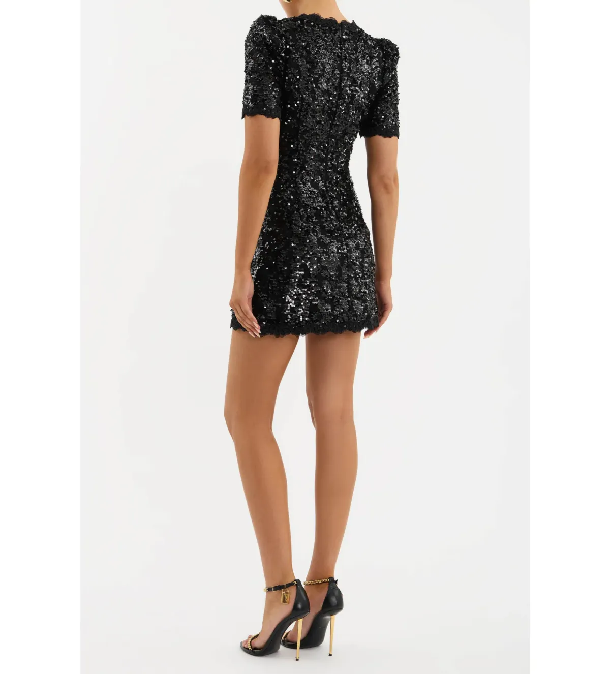 Rebecca Vallance Diana Bow Mini Dress Black Size 8 - Image 3