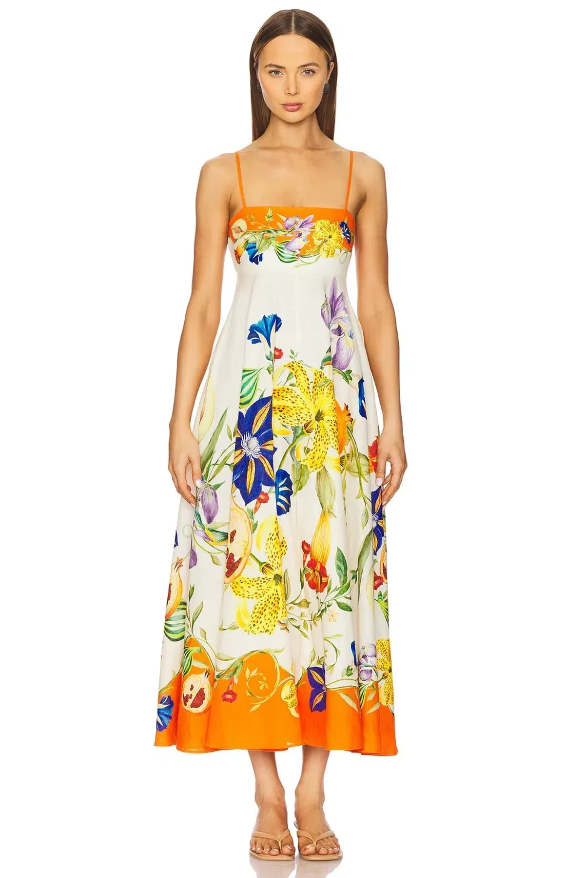 Alemais Flores Sundress Midi Size AU 10 - Image 2