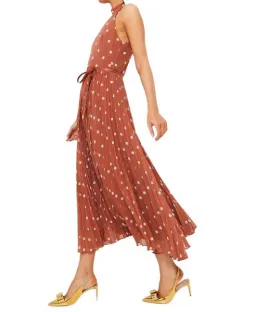Zimmermann Sunray Picnic Dress Aragon/Cream Polka Dot, Leather Tie Belt Size 4/AU16 for rent on The Volte - image 6