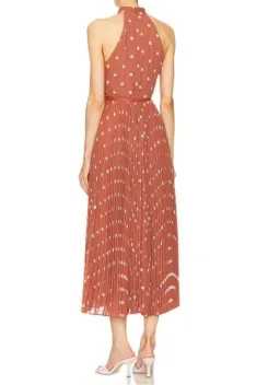 Zimmermann Sunray Picnic Dress Aragon/Cream Polka Dot, Leather Tie Belt Size 4/AU16 for rent on The Volte - image 4