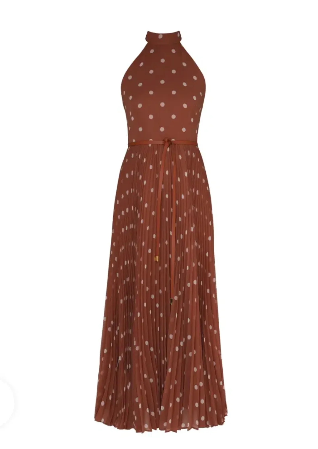 Zimmermann Sunray Picnic Dress Aragon/Cream Polka Dot, Leather Tie Belt Size 4/AU16 for rent on The Volte - main image