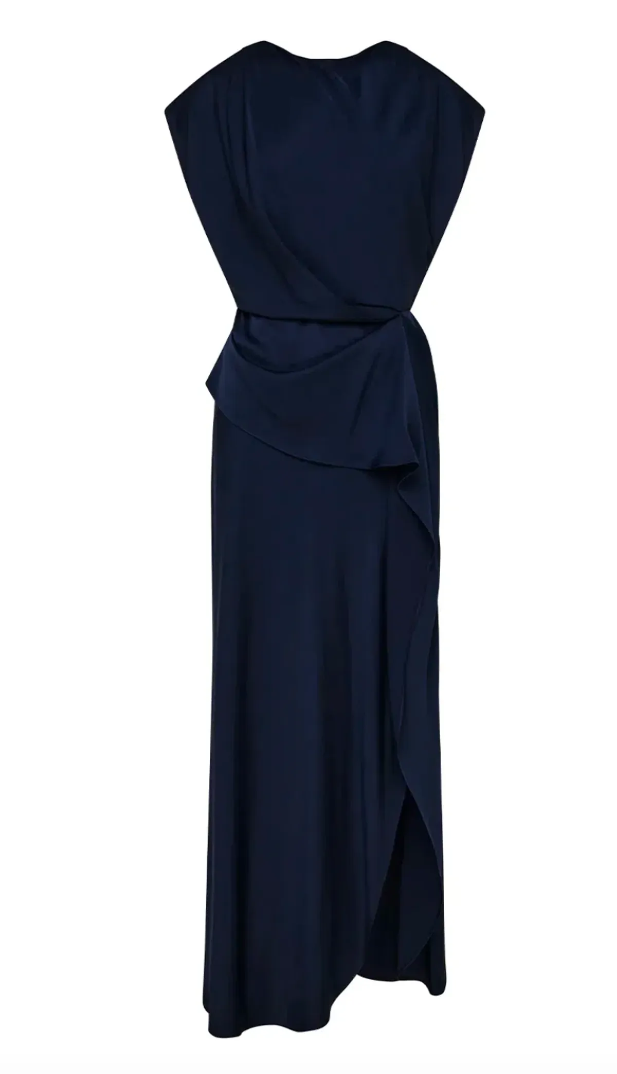 Manning Cartell Fluid Notion Drape Dress Navy Size 10 - Image 4