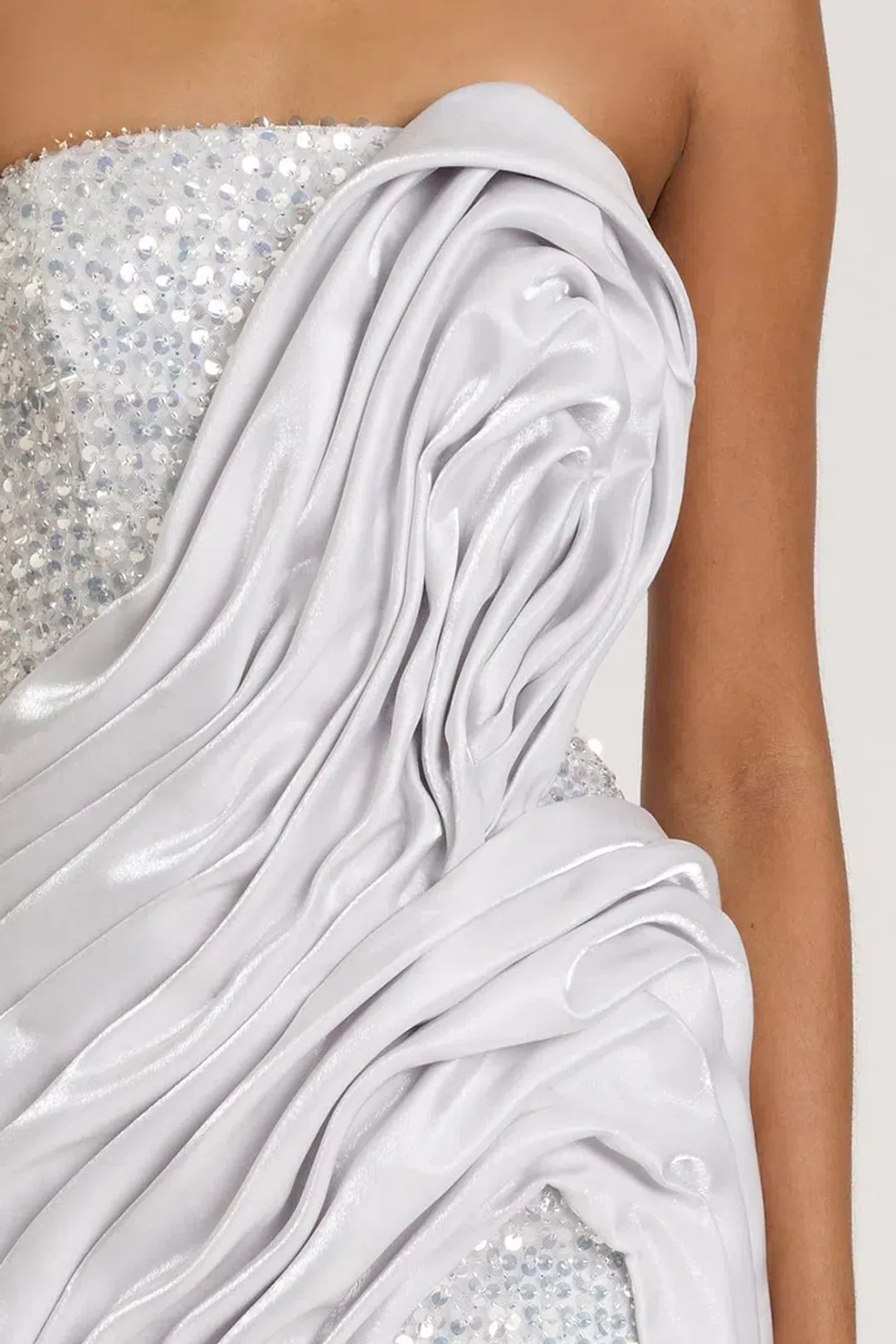 Eliya The Label Naya Mini Dress Silver Size XS / AU 6 for rent on The Volte - main image