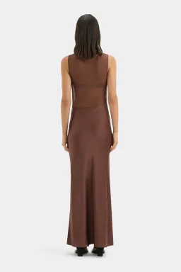 Sir the Label Luca Gown Maxi Dress in Chestnut Size 3/ AU 12 for rent on The Volte - image 2