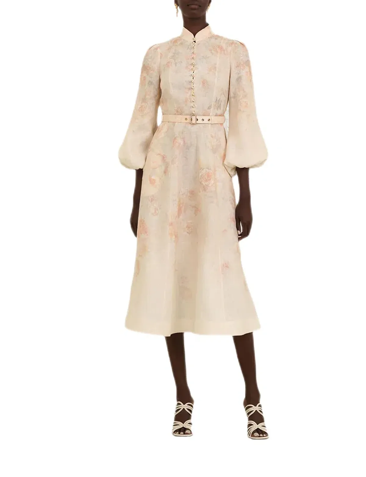 Zimmermann Crush Buttoned Midi Dress Size 4/AU16 - Image 6