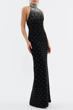 Rebecca Vallance Alivia Gown Maxi Dress in Black Size AU 10 for rent on The Volte - image 5