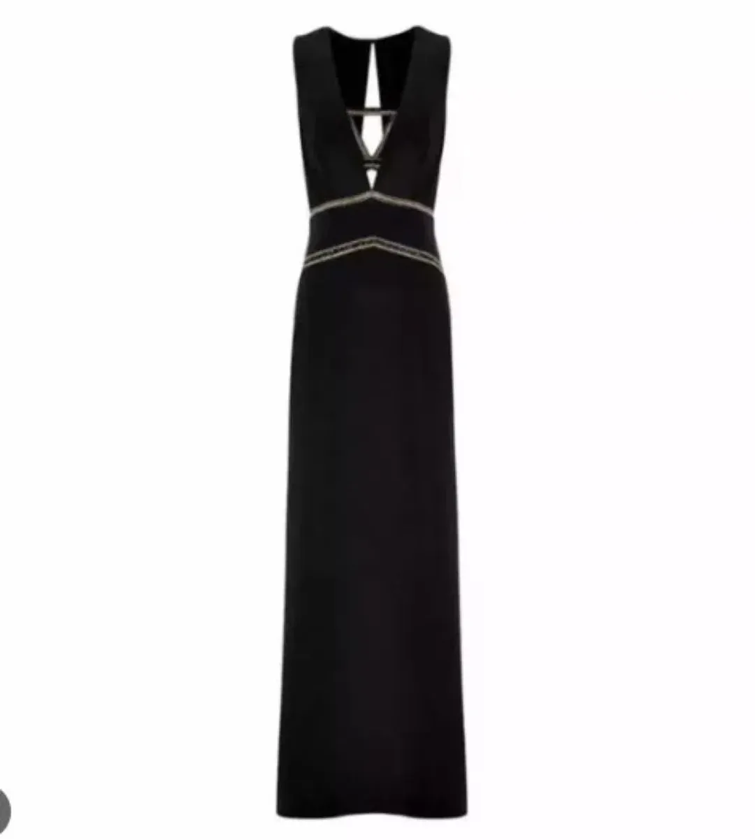 Sass & Bide Dimanche Black Maxi Dress With Matching Bralette Size AU 14 for rent on The Volte - main image