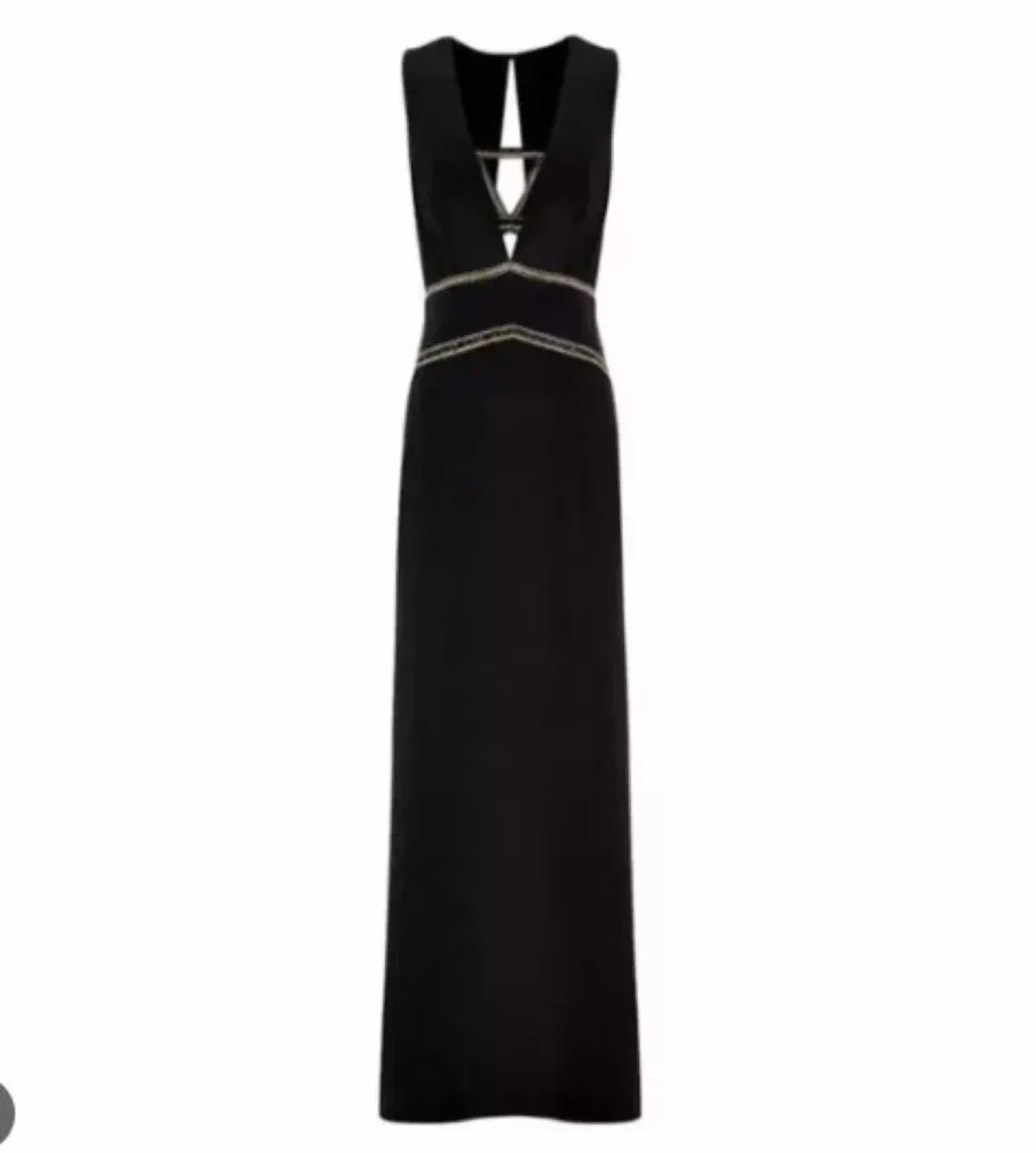 Sass & Bide Dimanche Black Maxi Dress With Matching Bralette Size AU 14 - Image 3