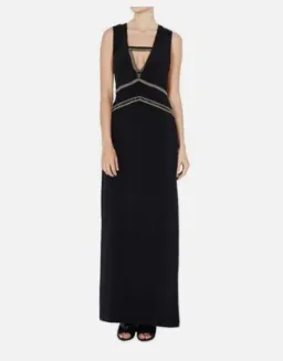 Sass & Bide Dimanche Black Maxi Dress With Matching Bralette Size AU 14 for rent on The Volte - image 1