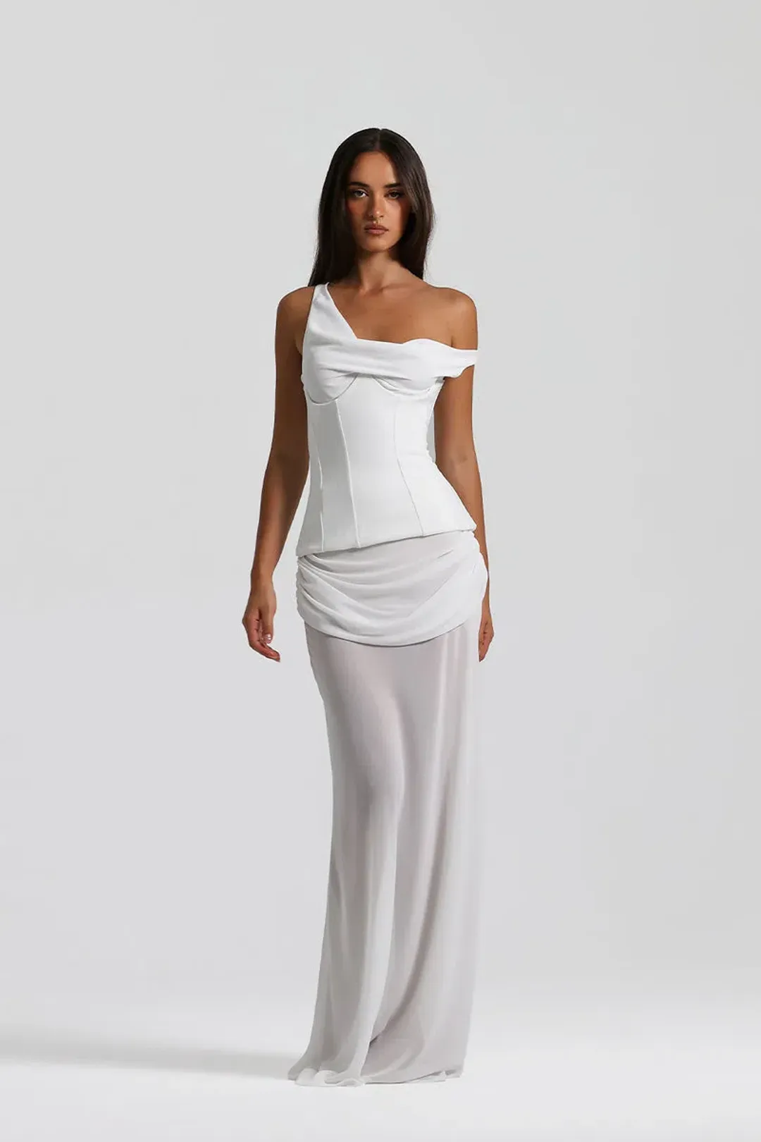 Natalie Rolt Cadence Gown in White Size 10 for rent on The Volte - main image