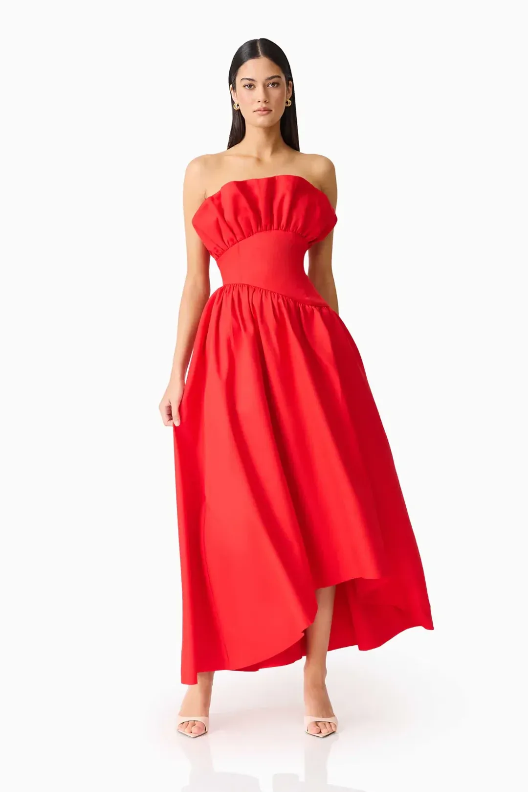 Laurel Sleeveless Maxi Dress In Red 12 for rent on The Volte - main image